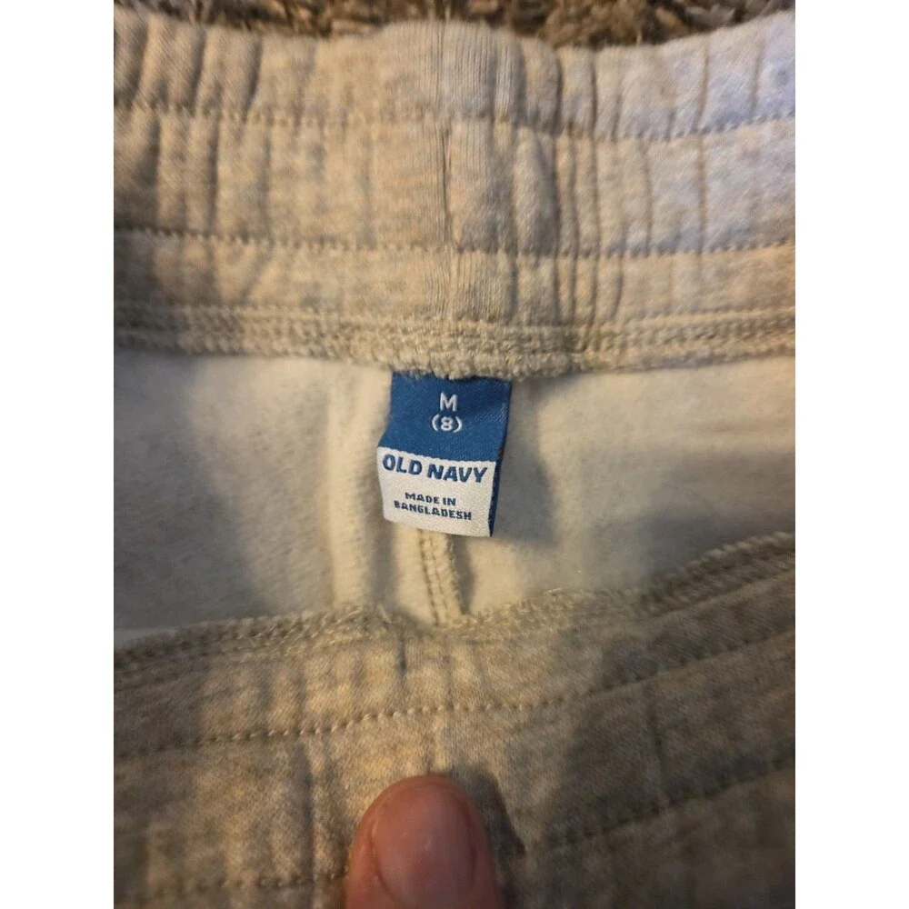 Boys Old Navy Grey Jogger Sweatpants W/ Pockets Size M (8) NWT